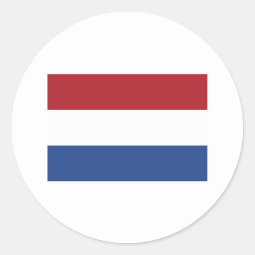 Netherlands Flag Products Classic Round Sticker