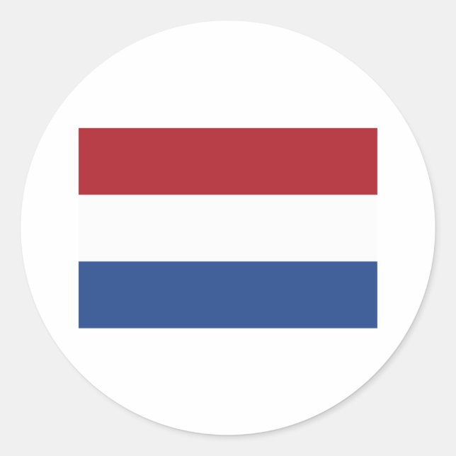 Netherlands Flag Products Classic Round Sticker (Front)
