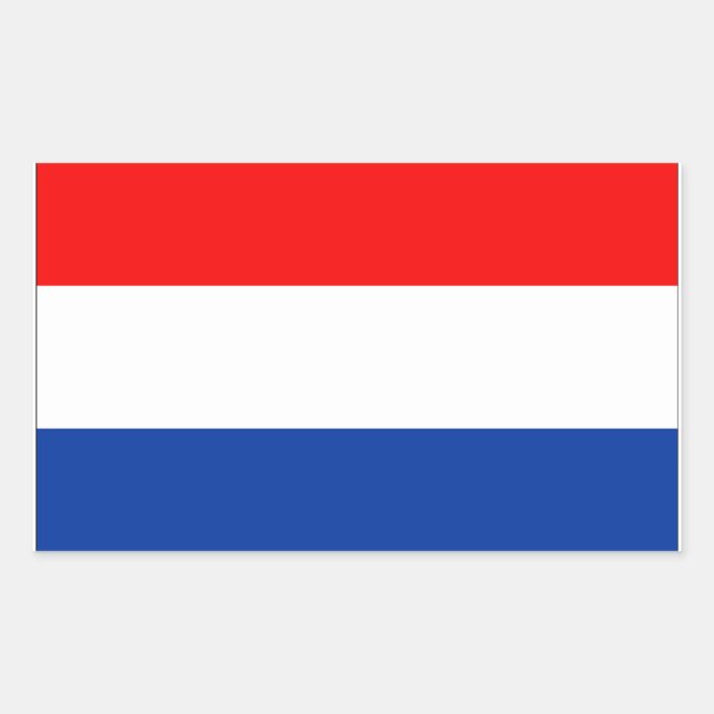 Netherlands Flag Rectangular Sticker (Front)