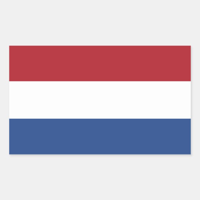 Netherlands Flag Rectangular Sticker (Front)
