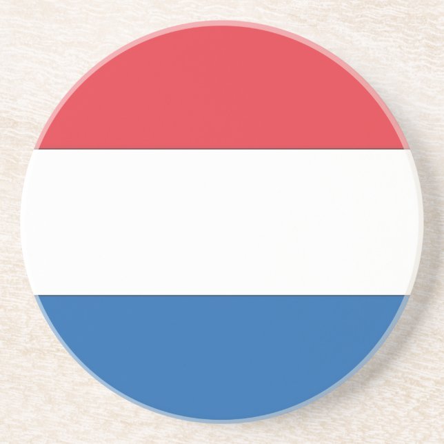 Netherlands Flag Sandstone Coaster (Front)