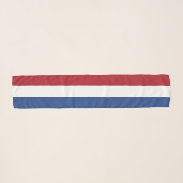 Netherlands Flag Scarf (Front (Horizontal))