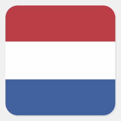 Netherlands Flag Square Sticker