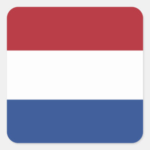 Netherlands Flag Square Sticker