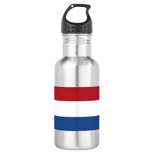 Netherlands Flag Stainless Steel Water Bottle (Front)