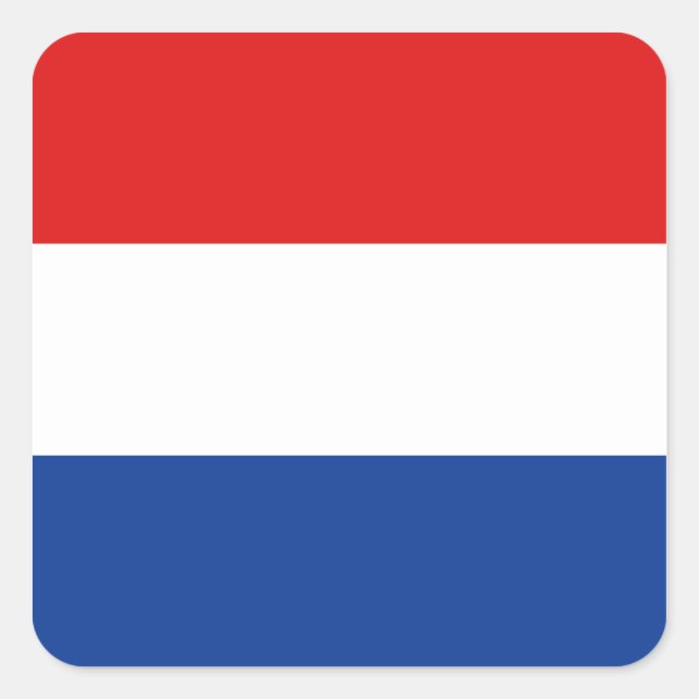 Netherlands Flag Sticker (Front)