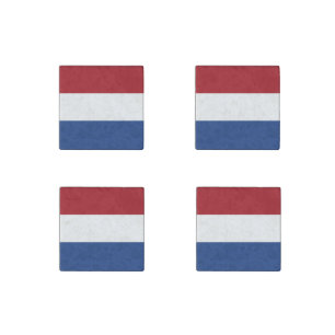 Netherlands Flag Stone Magnet