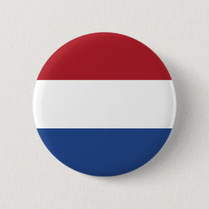 Netherlands Flag The MUSEUM Zazzle Button