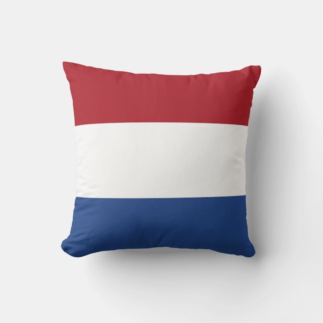 Netherlands Flag Throw Pillow (Front)