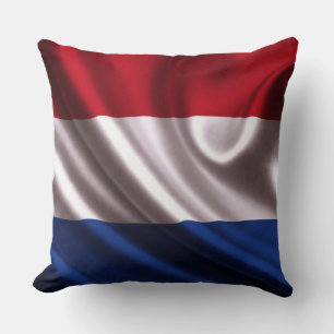 Netherlands Flag Throw Pillow