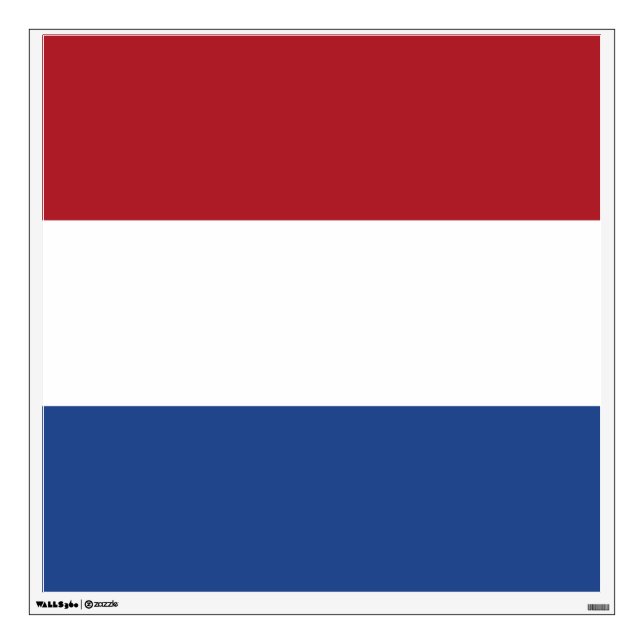 Netherlands Flag Wall Decal (Front)