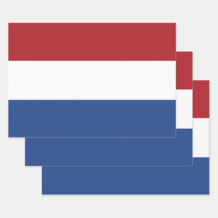 Netherlands Flag Wrapping Paper Sheets