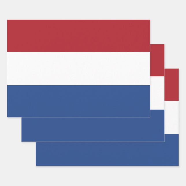 Netherlands Flag Wrapping Paper Sheets (Set)