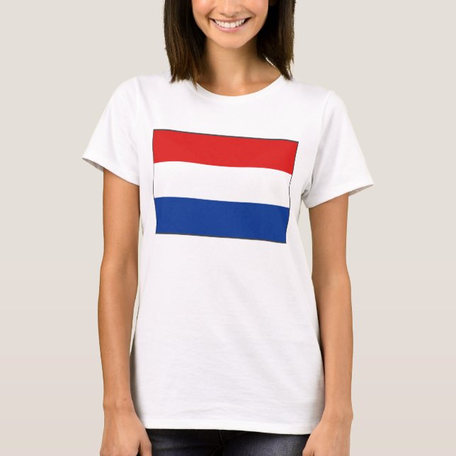 Netherlands Flag x Map T-Shirt (Front)