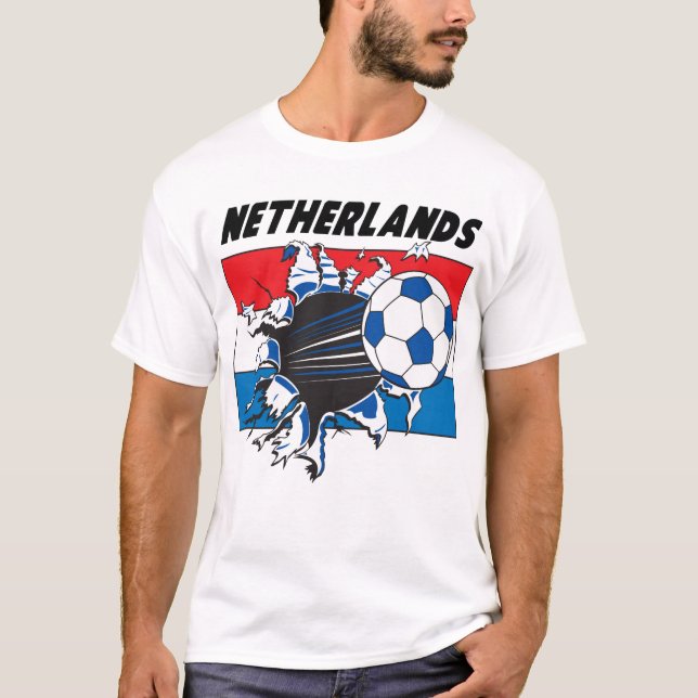 Netherlands Futbol Soccer Team T-Shirt (Front)