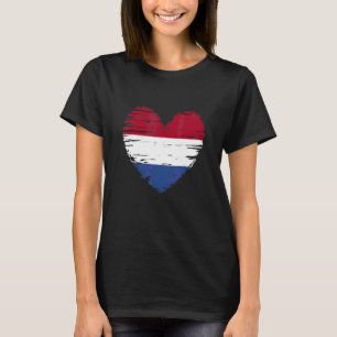 Netherlands Heart Dutch Flag Dutch Pride T-Shirt