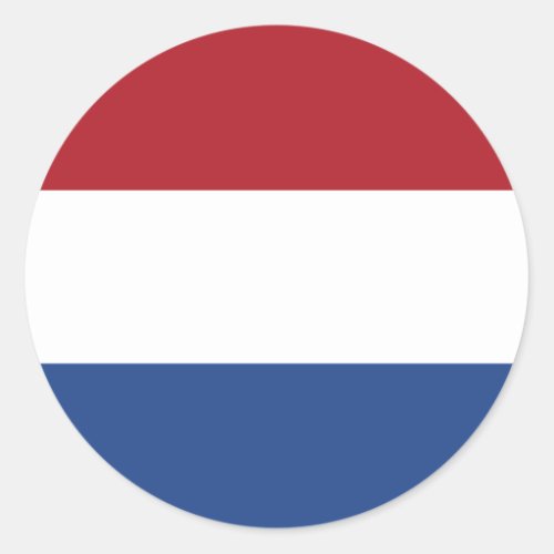 NetherlandsHollandDutchHollander Flag Classic Round Sticker