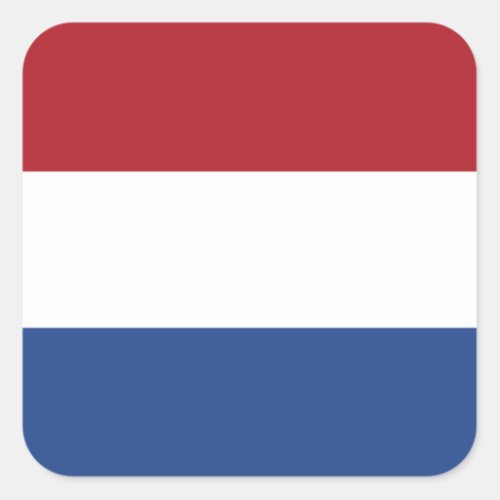 NetherlandsHollandDutchHollander Flag Square Sticker