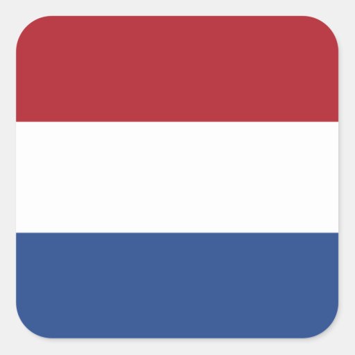 Netherlands/Holland/Dutch/Hollander Flag Square Sticker | Zazzle