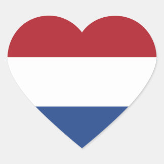 Netherlands/Holland/Dutch/Hollander Heart Flag Heart Sticker