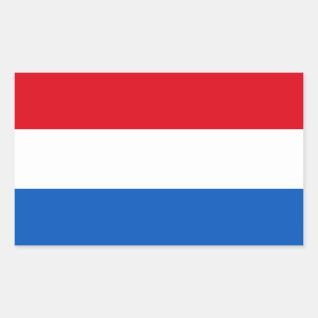 Netherlands Holland Flag Rectangular Sticker (Front)