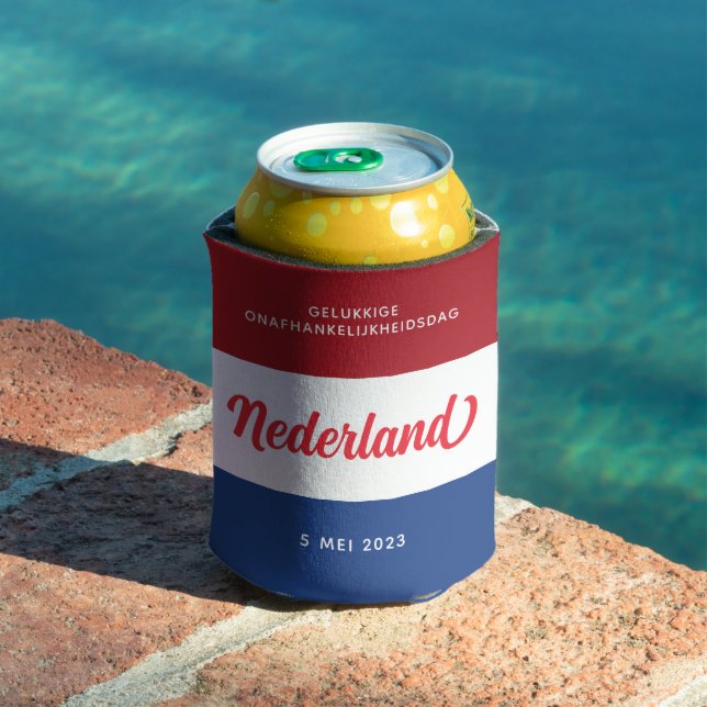 Netherlands Independence Day Dutch National Flag Can Cooler (In Situ Pool)