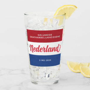 Netherlands Independence Day Dutch National Flag Glass