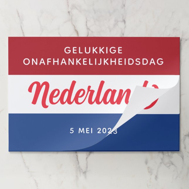 Netherlands Independence Day Dutch National Flag Paper Pad (Folded)