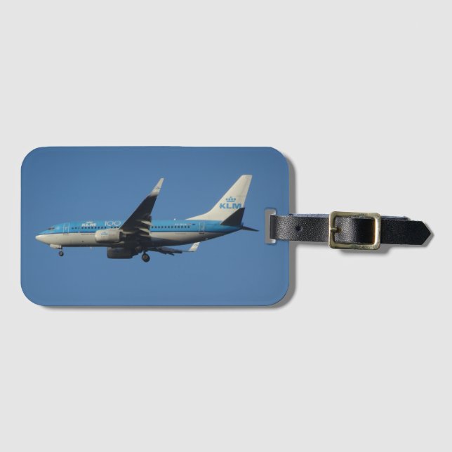 Netherlands KLM Airplane Luggage Tag (Front Horizontal)