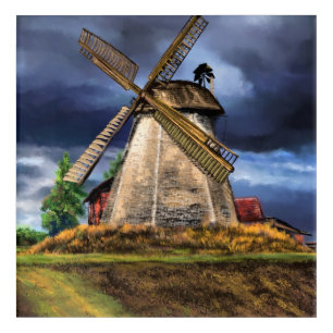 Netherlands Landscape Acrylic Print - painting