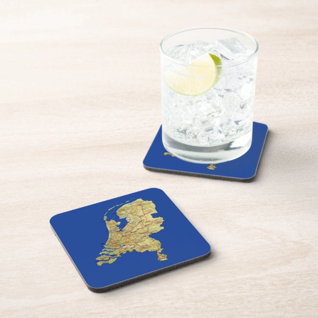 Netherlands Map Coaster (Right Side)