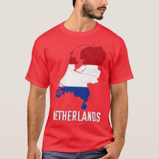 Netherlands Map Flag T-Shirt