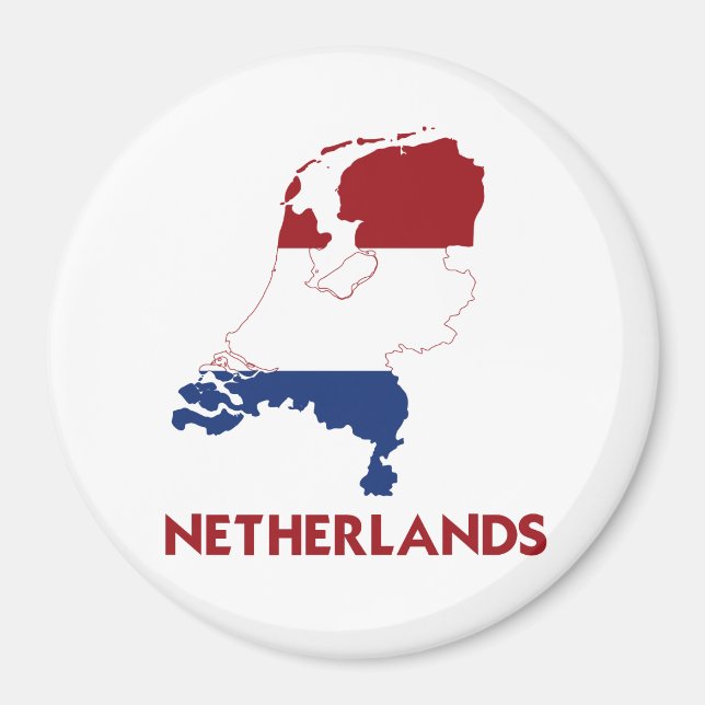 NETHERLANDS MAP MAGNET (Front)