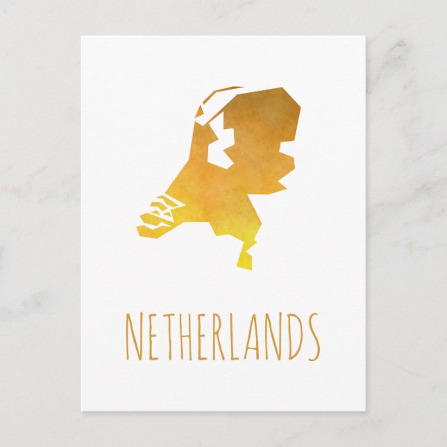 Netherlands Map Postcard (Front)