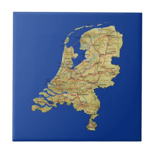 Netherlands Map Tile
