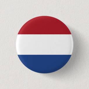 Netherlands National Flag Button