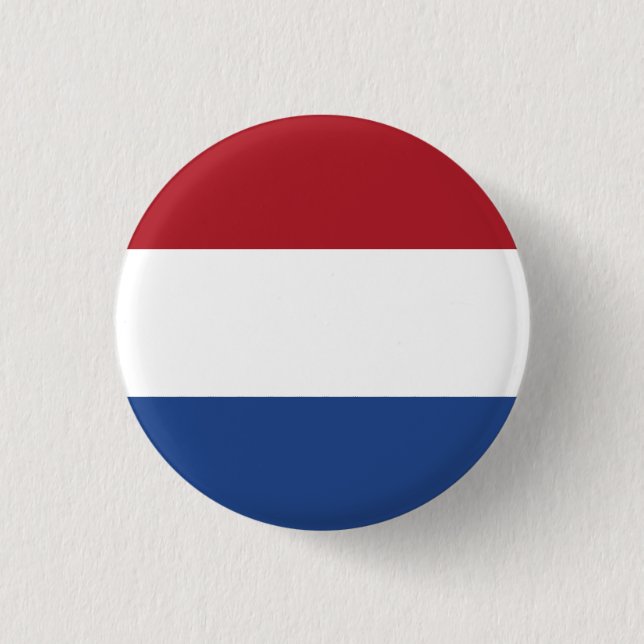 Netherlands National Flag Button (Front)