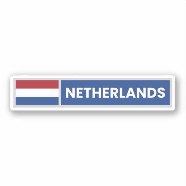 Netherlands National Flag Sticker (Front)