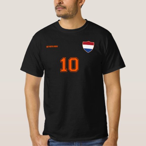 Netherlands National Football Team Soccer Retro T_Shirt