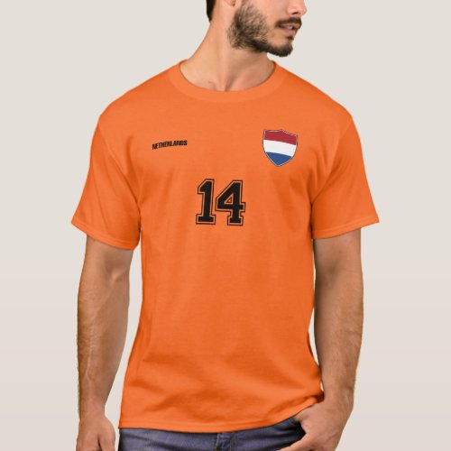 Netherlands National Football Team Soccer Retro T_Shirt