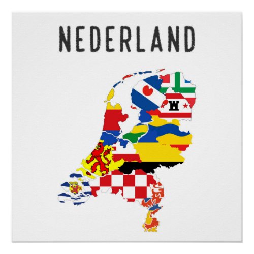 Netherlands nederland name text country regions pr poster