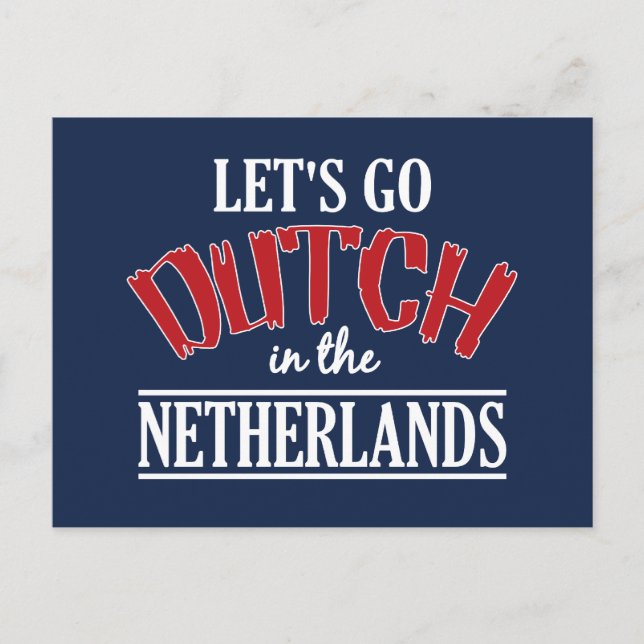 Netherlands postcard, customizable postcard (Front)