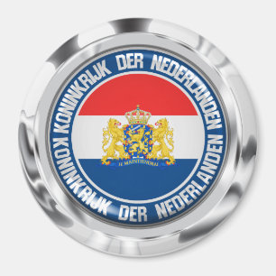 Netherlands Round Emblem Magnet