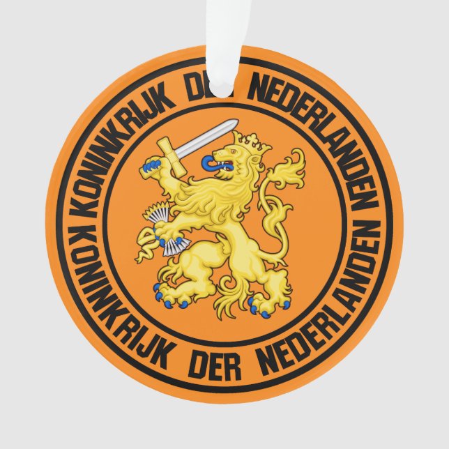 Netherlands Round Emblem Ornament (Front)