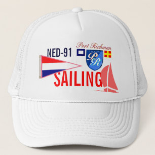 Netherlands Sailing FRL-91 Nautical Trucker Hat