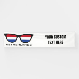 Netherlands Shades custom text & color banner