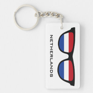 Netherlands Shades custom text & color key chain