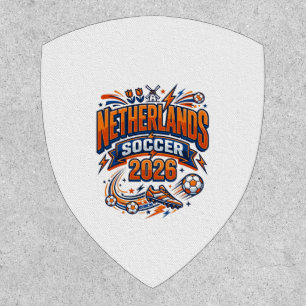 Netherlands Soccer 2026 Soccer Bold Country Typogr Patch