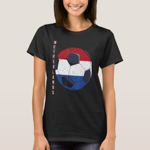 Netherlands Soccer Ball Dutch Flag Football T-Shirt