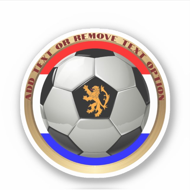 Netherlands Soccer Ball Sports Sticker (Front)